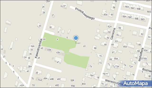 Częstochowa, Podkowińskiego Władysława, 8, mapa Częstochowy