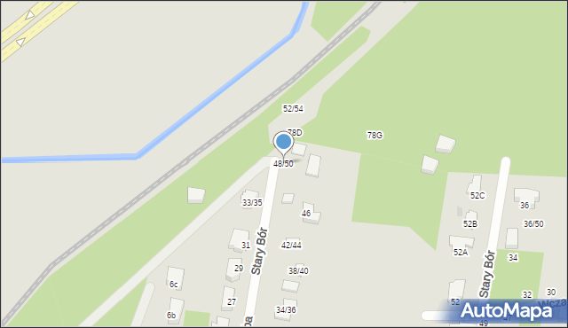 Częstochowa, Poręba, 48/50, mapa Częstochowy
