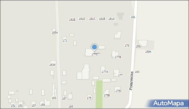 Częstochowa, Połaniecka, 177C, mapa Częstochowy