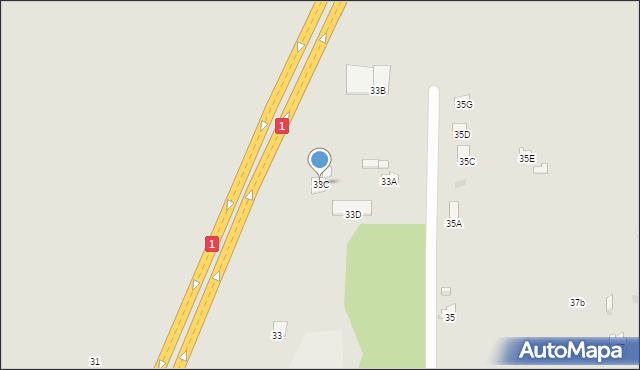 Częstochowa, Połaniecka, 33C, mapa Częstochowy