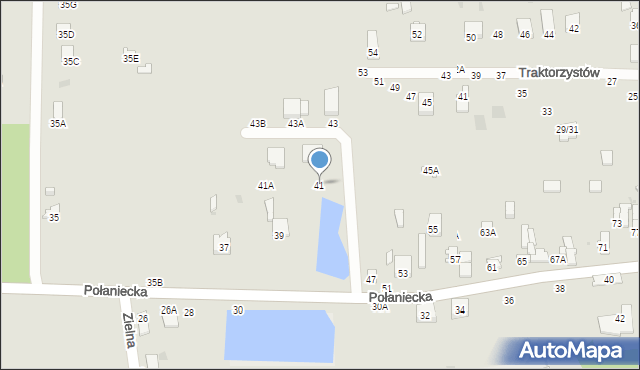Częstochowa, Połaniecka, 41, mapa Częstochowy