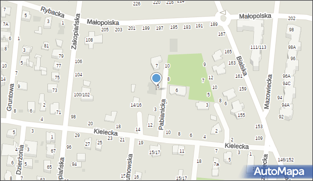 Częstochowa, Połaniecka, 5, mapa Częstochowy