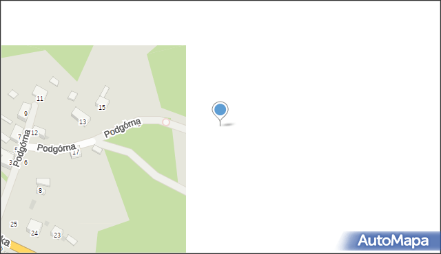 Człopa, Podgórna, 21, mapa Człopa