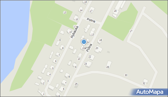 Człopa, Polna, 11a, mapa Człopa
