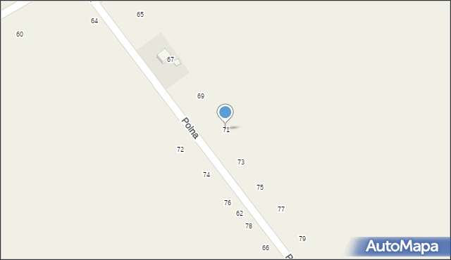 Czmoń, Polna, 71, mapa Czmoń