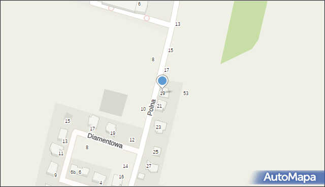 Czosnów, Polna, 19, mapa Czosnów