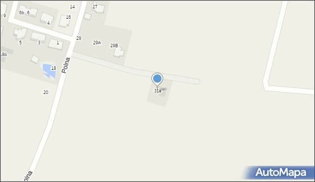 Czosnów, Polna, 31e, mapa Czosnów
