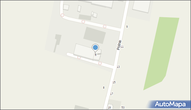 Czosnów, Polna, 6, mapa Czosnów
