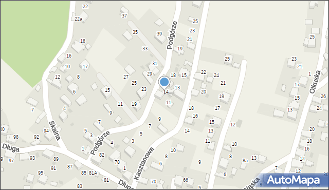 Czyżówka, Podgórze, 16, mapa Czyżówka