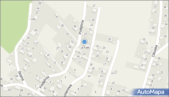 Czyżówka, Podgórze, 20, mapa Czyżówka