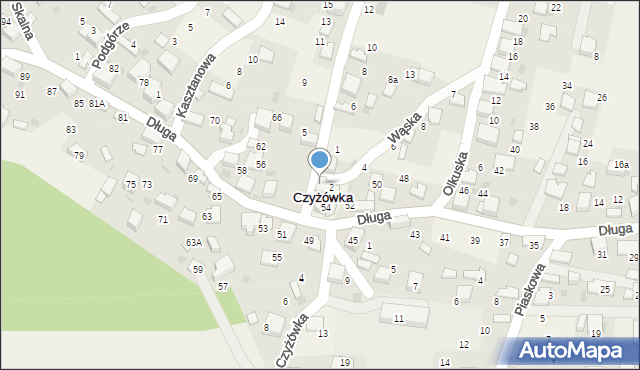 Czyżówka, Potockiego, hr., 2, mapa Czyżówka