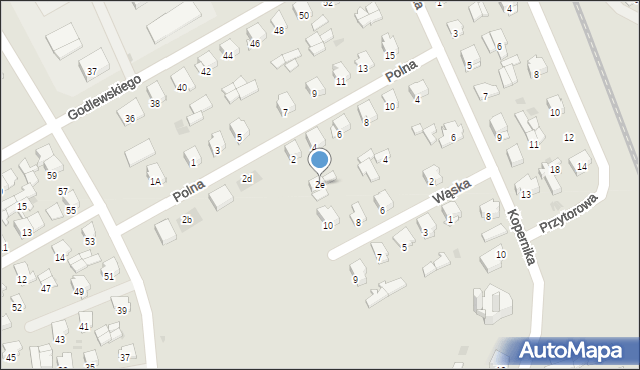 Dąbrowa Białostocka, Polna, 2e, mapa Dąbrowa Białostocka