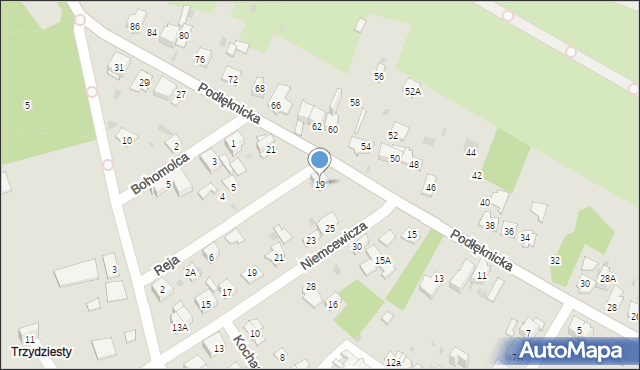 Dąbrowa Górnicza, Podłęknicka, 19, mapa Dąbrowa Górnicza