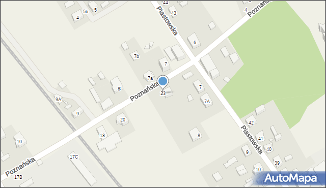 Dąbrówka Wielkopolska, Poznańska, 23, mapa Dąbrówka Wielkopolska