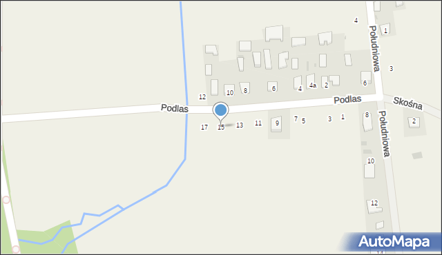 Dachnów, Podlas, 15, mapa Dachnów