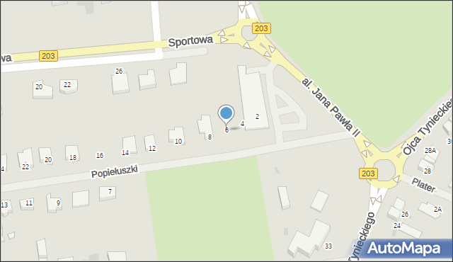 Darłowo, Popiełuszki Jerzego, bł. ks., 6, mapa Darłowo