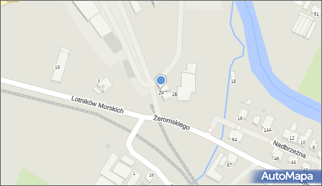 Darłowo, Portowa, 2A, mapa Darłowo