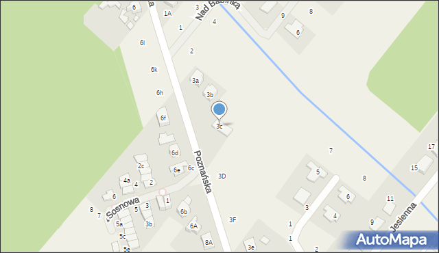 Daszewice, Poznańska, 3c, mapa Daszewice