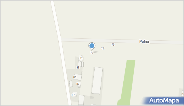 Daszówka, Polna, 79, mapa Daszówka