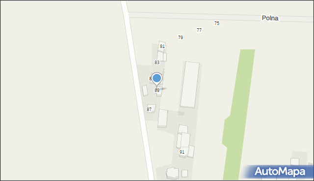 Daszówka, Polna, 89, mapa Daszówka