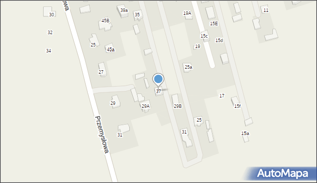Dębe Wielkie, Poprzeczna, 37, mapa Dębe Wielkie