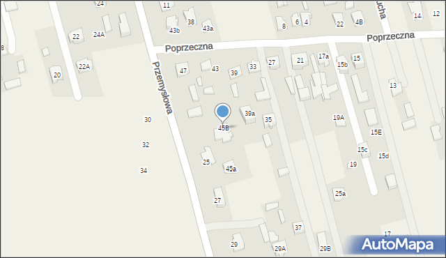 Dębe Wielkie, Poprzeczna, 45B, mapa Dębe Wielkie