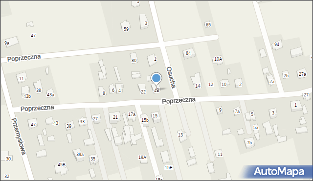 Dębe Wielkie, Poprzeczna, 4B, mapa Dębe Wielkie