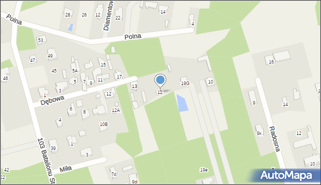 Dębe Wielkie, Powstańców, 12, mapa Dębe Wielkie