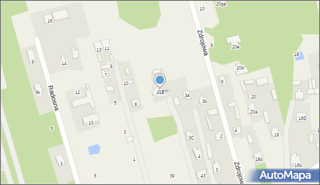 Dębe Wielkie, Powstańców, 41E, mapa Dębe Wielkie