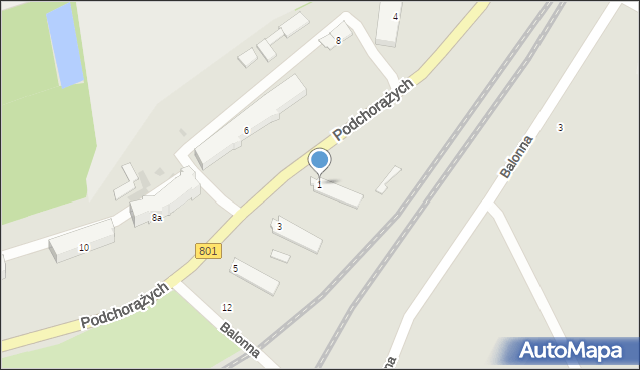 Dęblin, Podchorążych, 1, mapa Dęblin