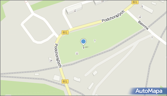 Dęblin, Podchorążych, 9, mapa Dęblin