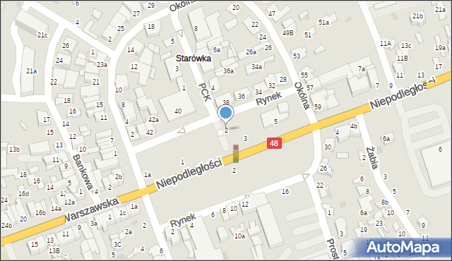 Dęblin, Polskiego Czerwonego Krzyża, 2, mapa Dęblin