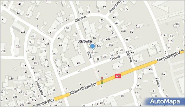 Dęblin, Polskiego Czerwonego Krzyża, 4, mapa Dęblin