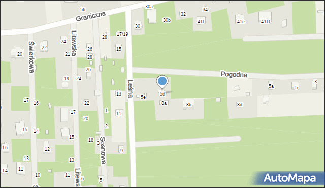 Dębniak, Pogodna, 5d, mapa Dębniak