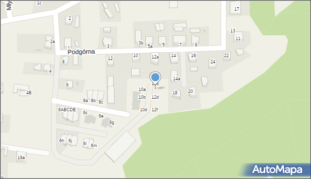 Dębnica Kaszubska, Podgórna, 12c, mapa Dębnica Kaszubska