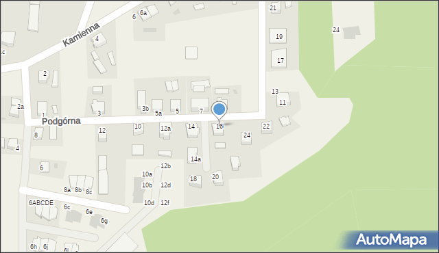 Dębnica Kaszubska, Podgórna, 16, mapa Dębnica Kaszubska