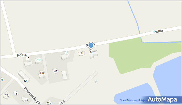 Długa Kościelna, Polna, 9a, mapa Długa Kościelna