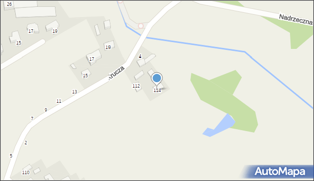 Długa Szlachecka, Popiełuszki Jerzego, bł. ks., 114, mapa Długa Szlachecka
