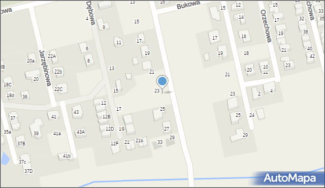 Długołęka, Południowa, 23a, mapa Długołęka