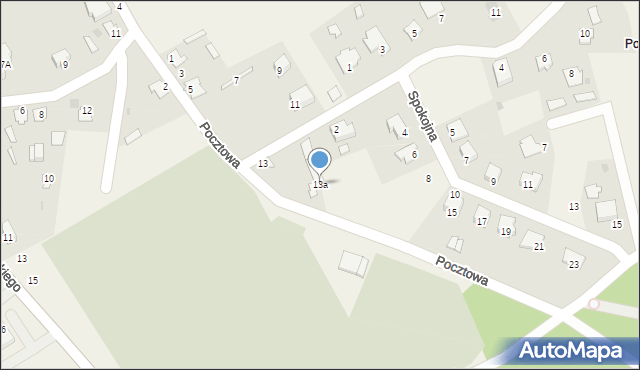 Długosiodło, Pocztowa, 13a, mapa Długosiodło