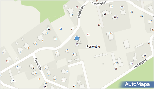 Długosiodło, Poświętne, 10, mapa Długosiodło