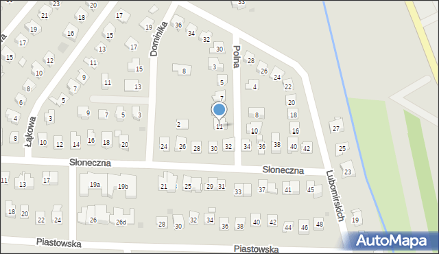Dobczyce, Polna, 11, mapa Dobczyce