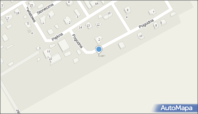 Dobiegniew, Pogodna, 12, mapa Dobiegniew