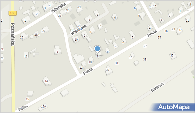 Dobiegniew, Polna, 9, mapa Dobiegniew