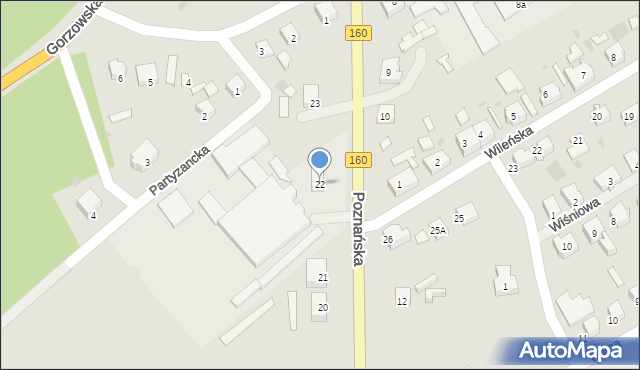 Dobiegniew, Poznańska, 22, mapa Dobiegniew