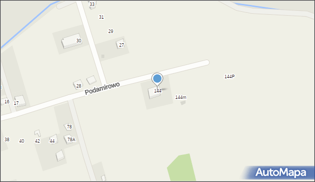 Dobiesławiec, Podamirowo, 144, mapa Dobiesławiec