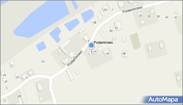 Dobiesławiec, Podamirowo, 3, mapa Dobiesławiec