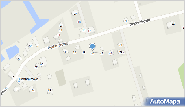 Dobiesławiec, Podamirowo, 40, mapa Dobiesławiec