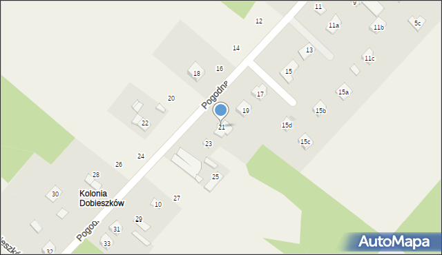 Dobieszków, Pogodna, 21, mapa Dobieszków