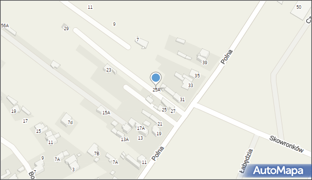 Dobieszowice, Polna, 25A, mapa Dobieszowice